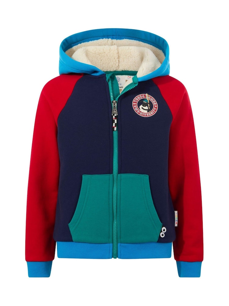 Tog 24 Blue Portland Shaun the Sheep Kids Supersoft Sherpa Lined Hoodie - Image 6 of 6 Tog 24 Blue Portland Shaun the Sheep Kids Supersoft Sherpa Lined Hoodie - Image 6 of 6
