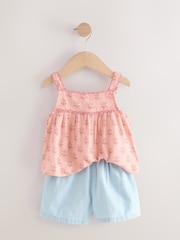 Pink Print Top And Shorts Set (3mths-7yrs) - Image 2 of 5