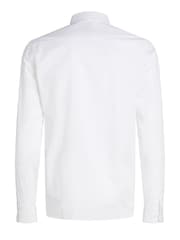 Calvin Klein White Slim Fit Poplin Stretch Shirt - Image 12 of 13