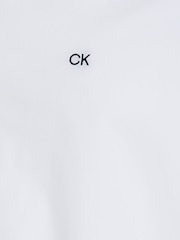 Calvin Klein White Slim Fit Poplin Stretch Shirt - Image 13 of 13