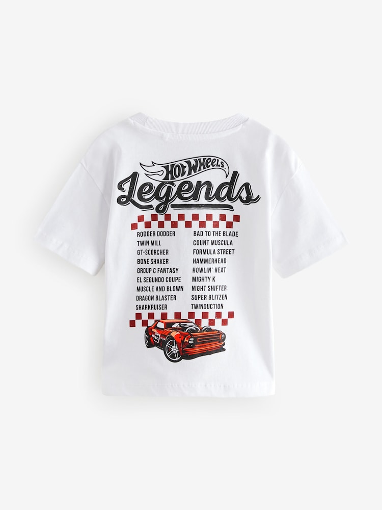 White Hot Wheels Short Sleeve T-Shirt (3mths-8yrs) - Image 2 of 4