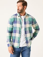 FatFace Neath Dusky Green Long Sleeve Check Shirt - Image 1 of 5