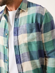 FatFace Neath Dusky Green Long Sleeve Check Shirt - Image 4 of 5