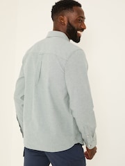 FatFace Dusky Green Long Sleeve Oxford Shirt - Image 2 of 5