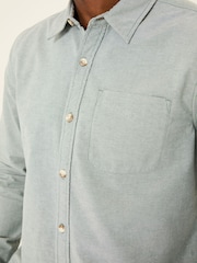 FatFace Dusky Green Long Sleeve Oxford Shirt - Image 4 of 5