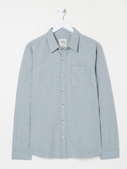 FatFace Dusky Green Long Sleeve Oxford Shirt - Image 5 of 5