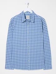 FatFace Sandy Light Vintage Blue Long Sleeve Check Shirt - Image 5 of 5