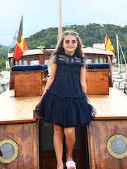 Angels Face Blue Andrea Spotted Tulle Dress - Image 1 of 3