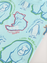 Blue London Zoo Short Sleeve 100% Cotton T-Shirt (3mths-8yrs) - Image 4 of 4