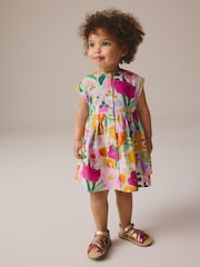 Multi Floral Button Through Summer Dress (3mths-10yrs) - Image 1 of 9