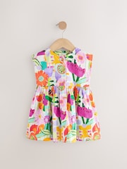 Multi Floral Button Through Summer Dress (3mths-10yrs) - Image 6 of 9
