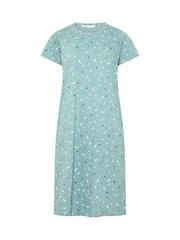 Yours Curve Grey Highland Cow Midaxi Nightdresses 2 Pack - Image 8 of 8
