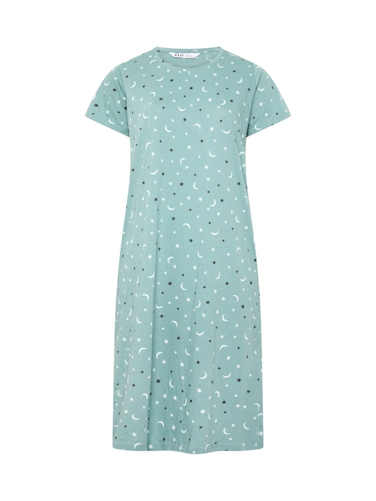 Yours Curve Grey Highland Cow Midaxi Nightdresses 2 Pack - Image 8 of 8 Yours Curve Grey Highland Cow Midaxi Nightdresses 2 Pack - Image 8 of 8