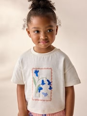 Pink Floral 100% Cotton T-Shirt and Trousers Set (3mths-7yrs) - Image 3 of 9