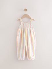Rainbow Stripe 100% Cotton Playsuit (3mths-7yrs) - Image 7 of 9