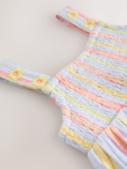 Rainbow Stripe 100% Cotton Playsuit (3mths-7yrs) - Image 8 of 9
