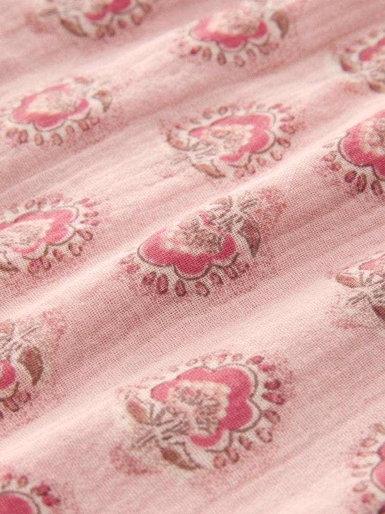 Pink 100% Cotton Playsuit (3mths-7yrs) - Image 7 of 7