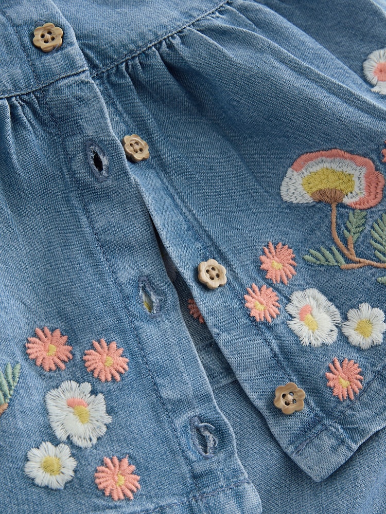 Denim Embroidered Trousers and Top Set (3mths-7yrs) - Image 11 of 12