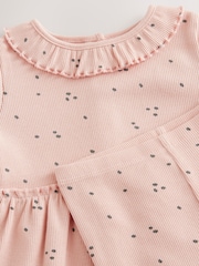 Pink Top and Leggings Set 2 Piece - Image 4 of 4