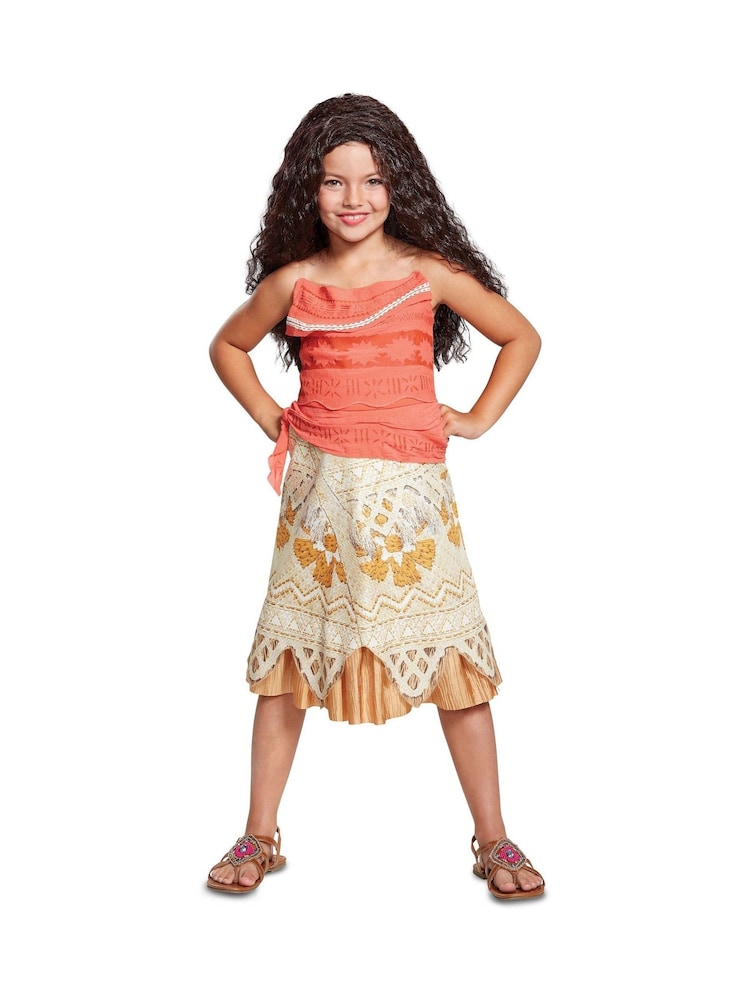 Disney Orange Deluxe Moana Fancy Dress Costume - Image 1 of 1