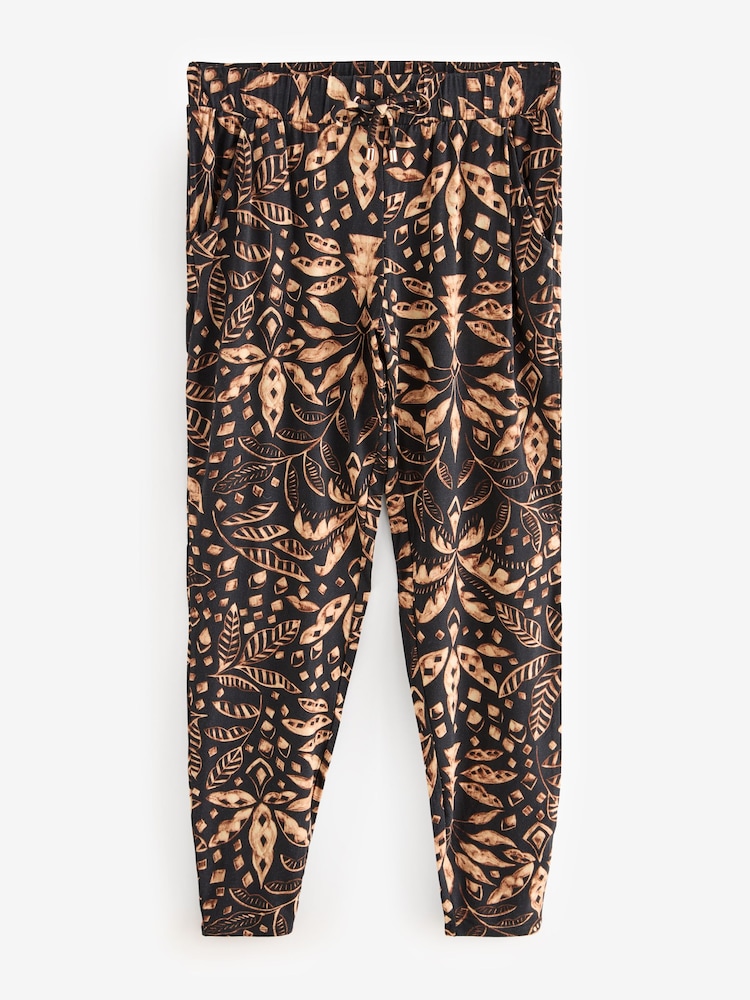 Impression Feuille Noire - Joggers Jersey - Image 5 of 7