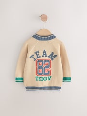 Stone Newborn Boys Teddy Bear Cardigan - Image 2 of 4