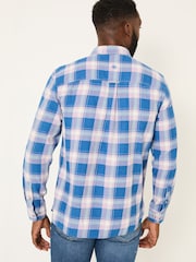 FatFace Lilac Purple Long Sleeve Mead Check Shirt - Image 2 of 5