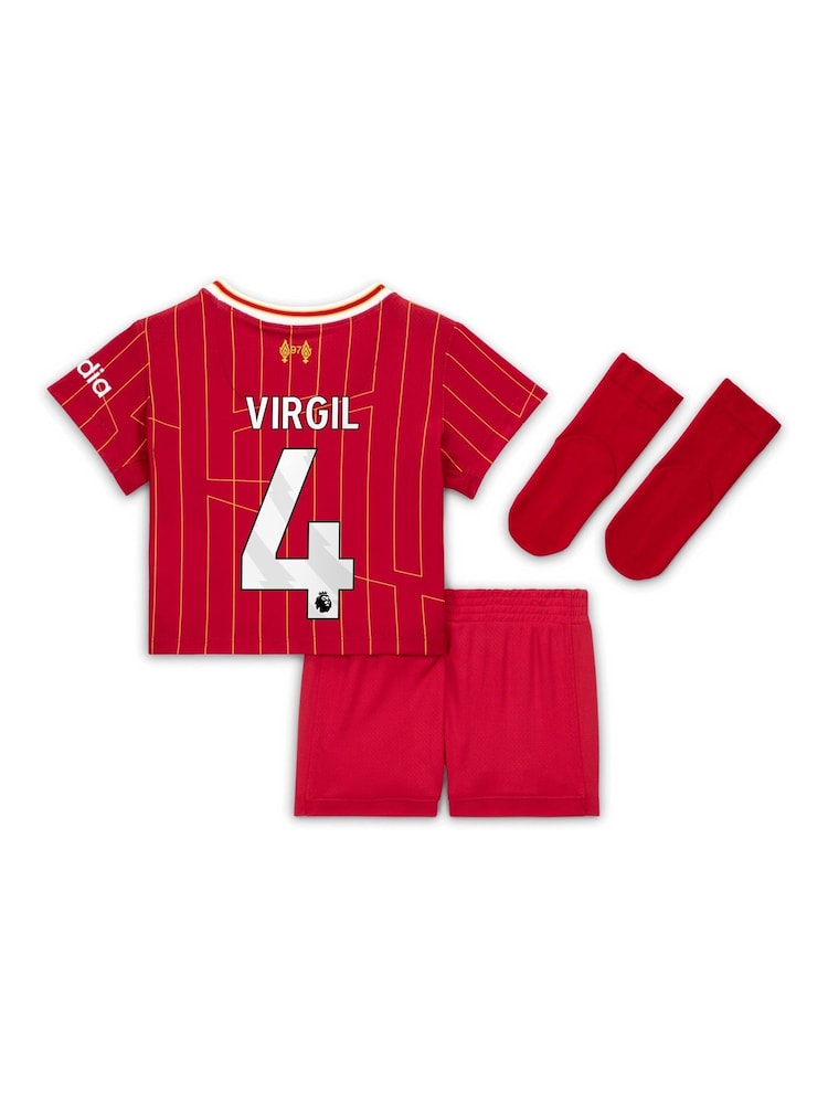 Nike Red Infant Liverpool Home Stadium Kit 2024-25 - Image 2 of 3