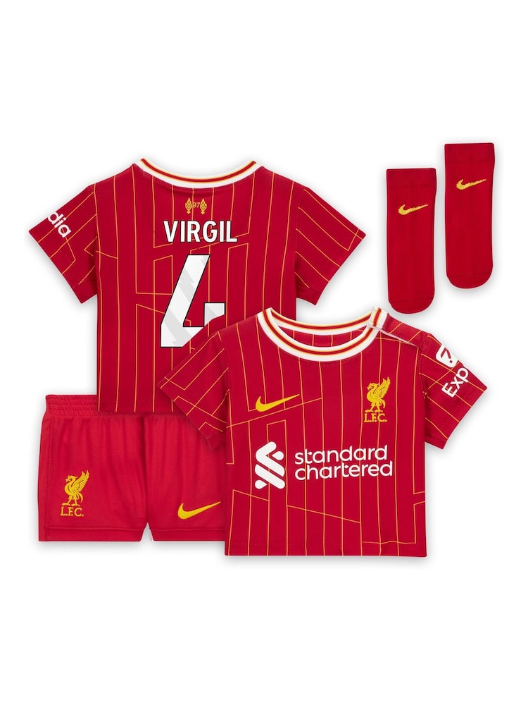 Nike Red Infant Liverpool Home Stadium Kit 2024-25 - Image 3 of 3