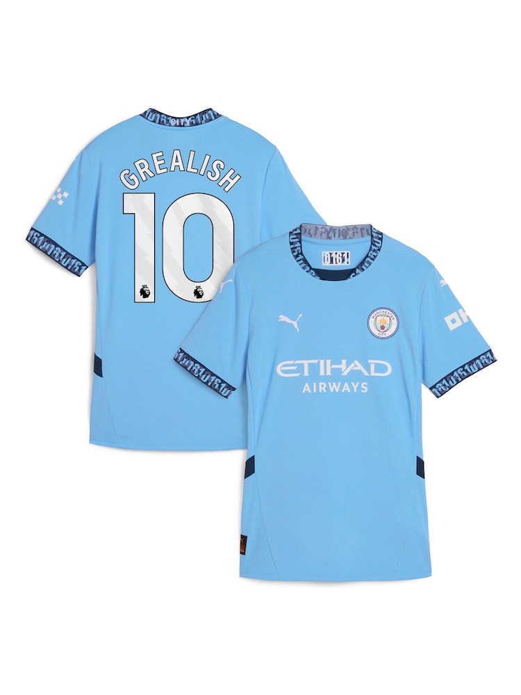 Puma Blue Womens 2024-25 Manchester City Home Shirt - Image 1 of 3