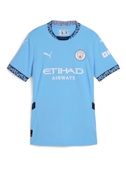 Puma Blue Womens 2024-25 Manchester City Home Shirt - Image 2 of 3