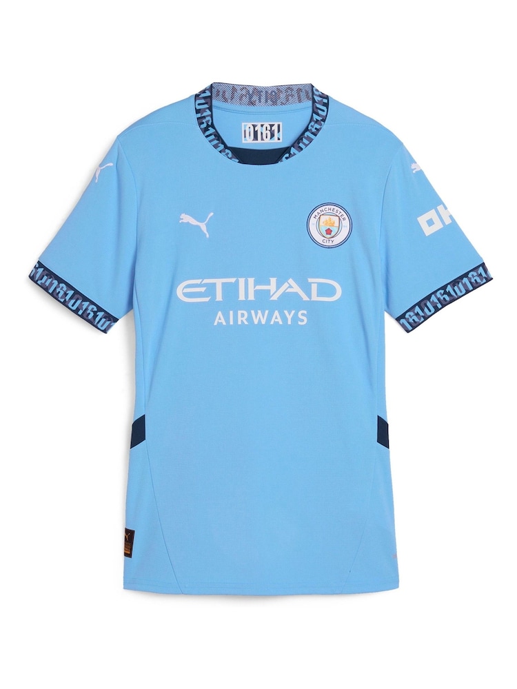 Puma Blue Womens 2024-25 Manchester City Home Shirt - Image 2 of 3