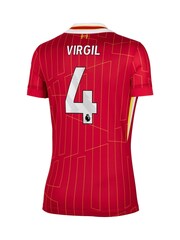 Nike Red Womens Liverpool Home Stadium Shirt 2024-25 - Image 3 of 3