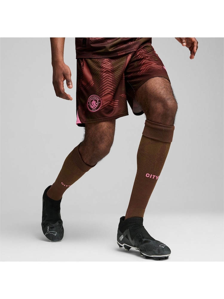 Puma Brown 2024-25 Manchester City Goalkeeper Shorts - Image 1 of 7