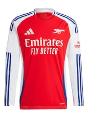 adidas Red 2024-25 Arsenal Home Long Sleeve Shirt - Image 1 of 3
