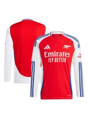 adidas Red 2024-25 Arsenal Home Long Sleeve Shirt - Image 1 of 1