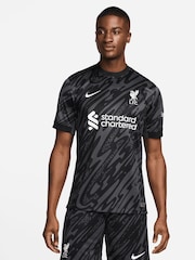 Nike Black Liverpool Home Goalkeeper Stadium Shirt 2024-25 - Image 1 of 3
