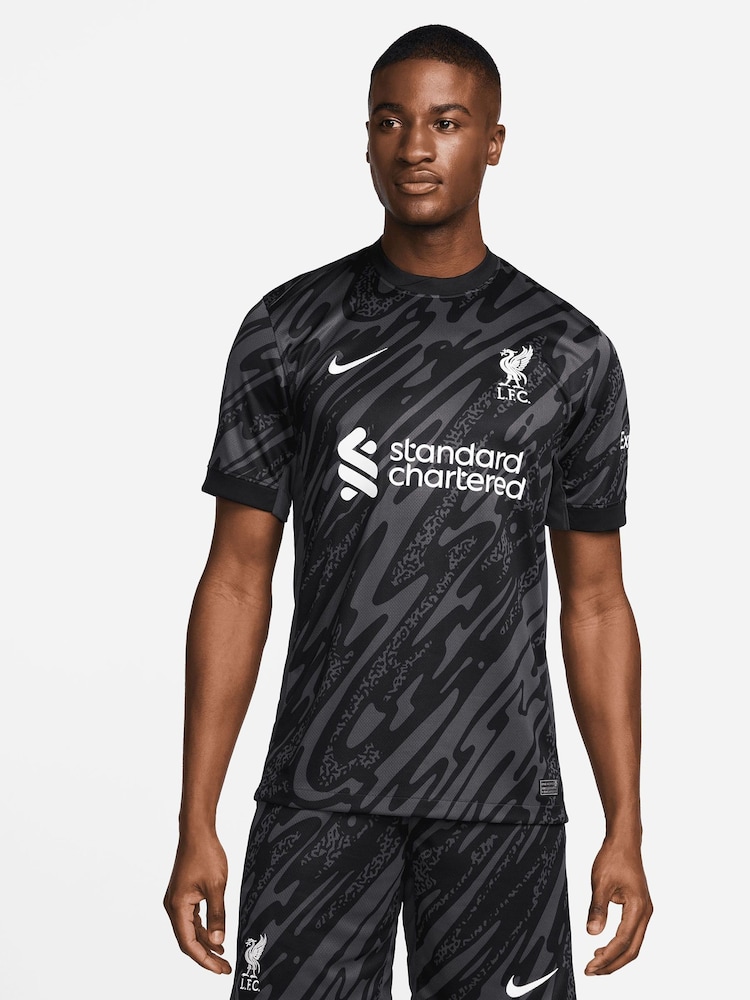 Nike Black Liverpool Home Goalkeeper Stadium Shirt 2024-25 - Image 1 of 3