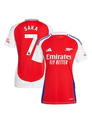 adidas Red Womens 2024-25 Arsenal Home Shirt - Image 3 of 3