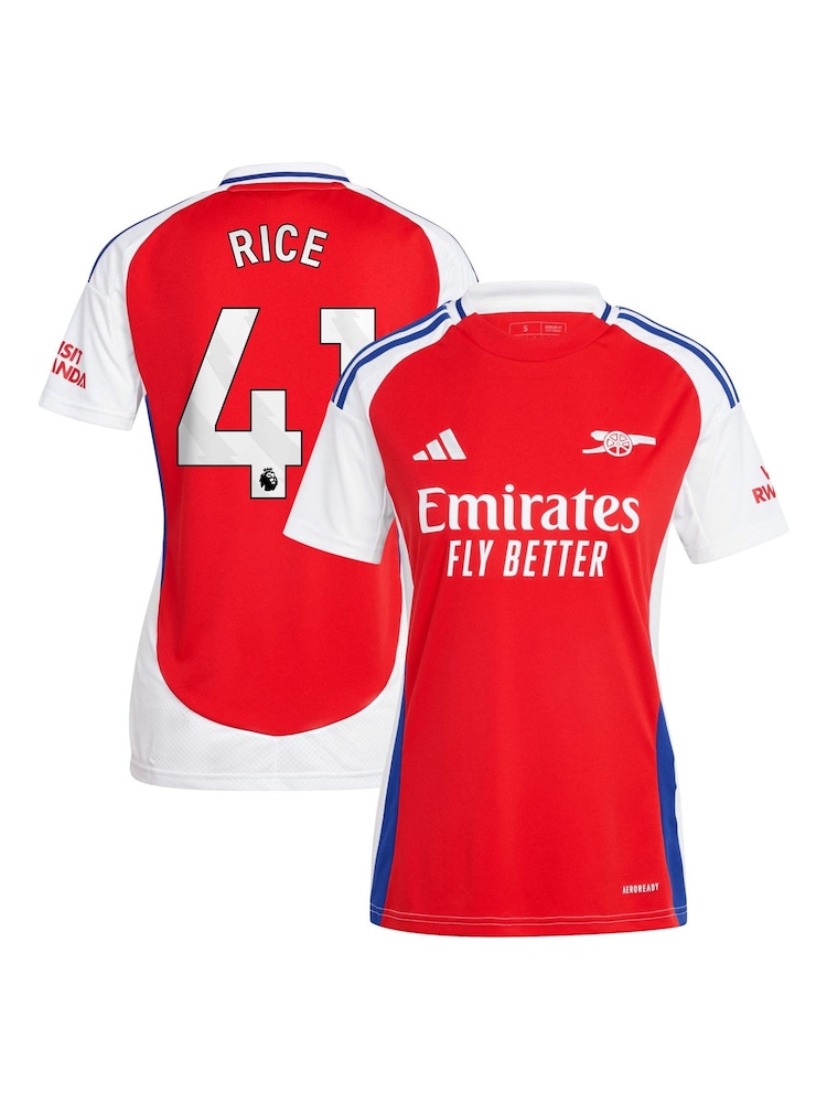 adidas Red Womens 2024-25 Arsenal Home Shirt - Image 1 of 3