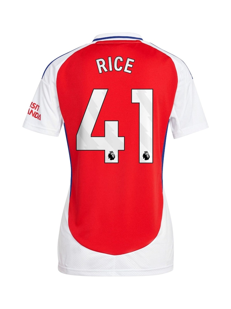 adidas Red Womens 2024-25 Arsenal Home Shirt - Image 3 of 3