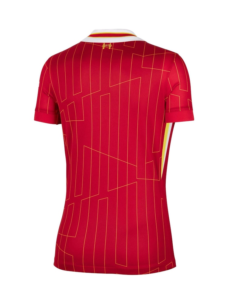Nike Red Womens Liverpool Home Stadium Shirt 2024-25 - Image 3 of 3