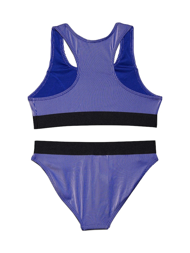 Calvin Klein Blue Bralette Bikini Set - Image 2 of 2