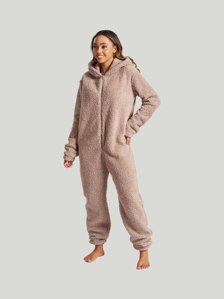 Marrón - Loungeable Black Fleece All-In-One With Ears - Imagen 1 de 5 Marrón - Loungeable Black Fleece All-In-One With Ears - Imagen 1 de 5