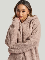 Loungeable Brown Brown Fleece All-In-One With Ears - Image 4 of 5