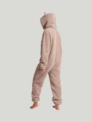 Loungeable Brown Brown Fleece All-In-One With Ears - Image 5 of 5