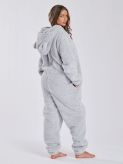 Loungeable Silver Sherpa XL Ears Teddy All-In-One - Image 3 of 4