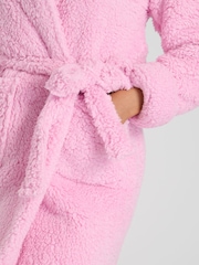 Loungeable Chunky Sherpa Hooded Midaxi Robe - Imagen 6 de 6