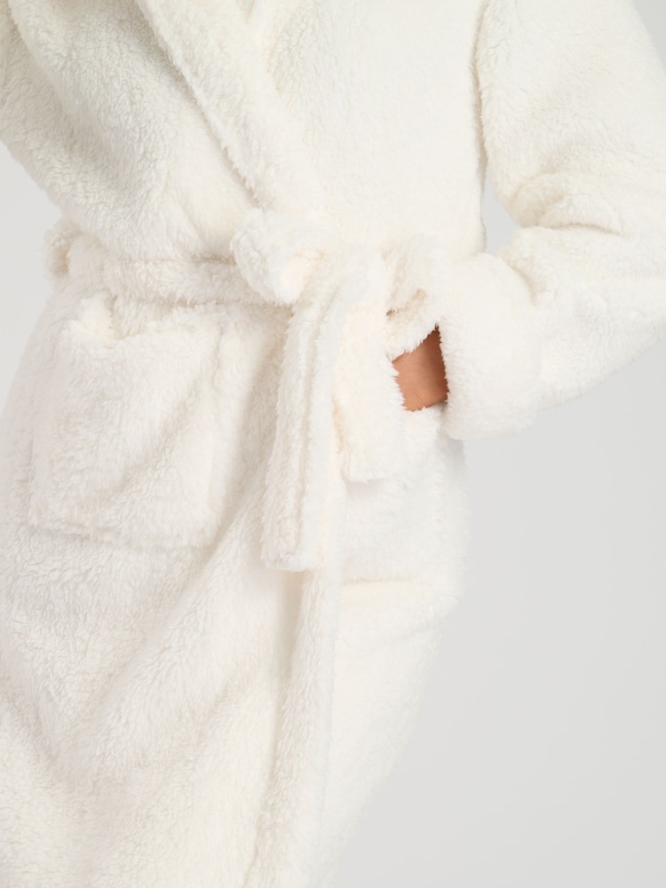 Loungeable Chunky Sherpa Hooded Midaxi Robe - Imagen 5 de 5