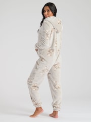 Loungeable Brown Teddy Bear Luxury Fleece All-In-One - Image 2 of 4
